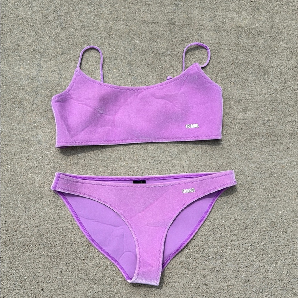 Triangl Swimwear Purple Bikini Set